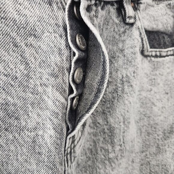 Pacsun High Rise Straight Jeans Black‎ Acid Wash Size 25 Women's - Picture 3 of 7